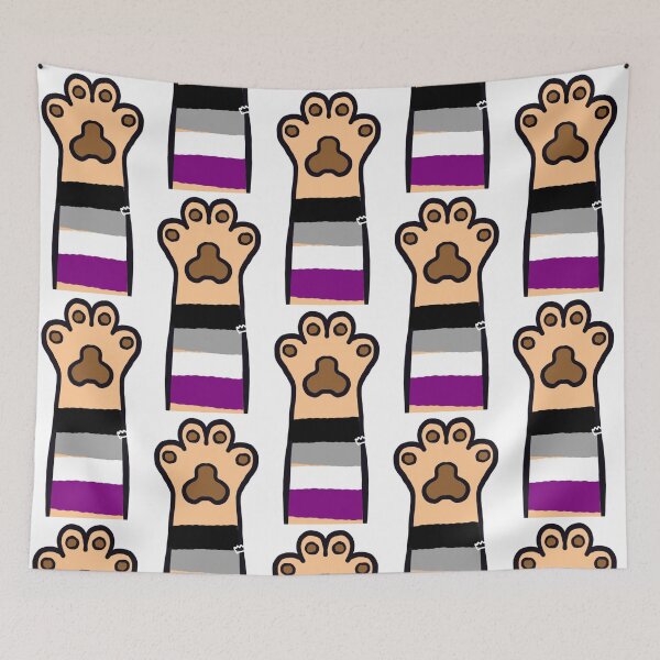 Item preview, Asexual Flag Cat Paw designed and sold by divesca.