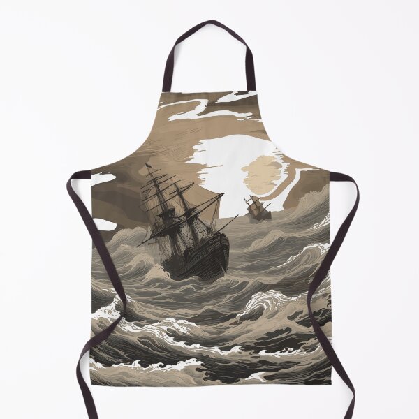 Item preview, Ships in a Stormy Sea designed and sold by houta.