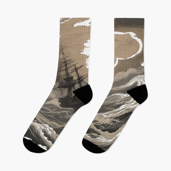 Item preview, Ships in a Stormy Sea designed and sold by houta.