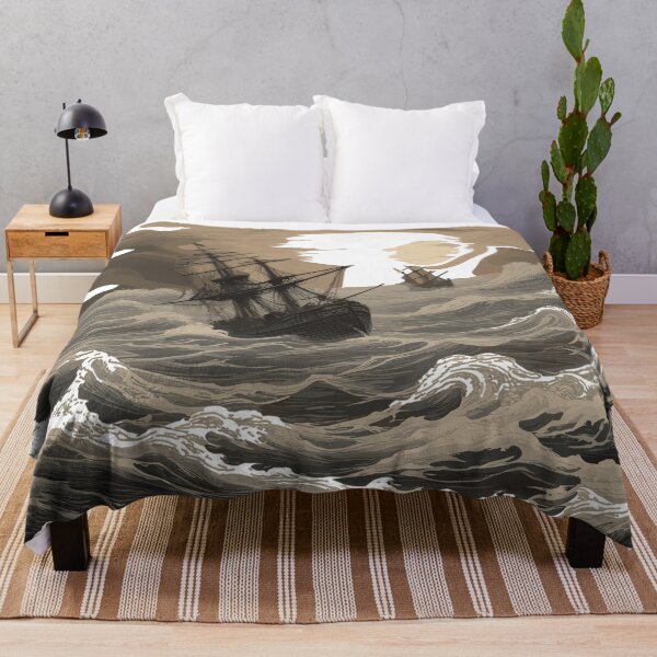 Item preview, Ships in a Stormy Sea designed and sold by houta.