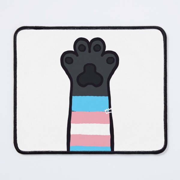 Artikelvorschau, Transgender-Flagge, Katzenpfote entworfen und verkauft von divesca.