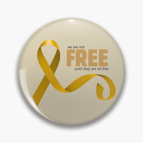 Item preview, we are not free until they are all free - until the last hostage - pro israel yellow ribbon  designed and sold by jessicaleah15.