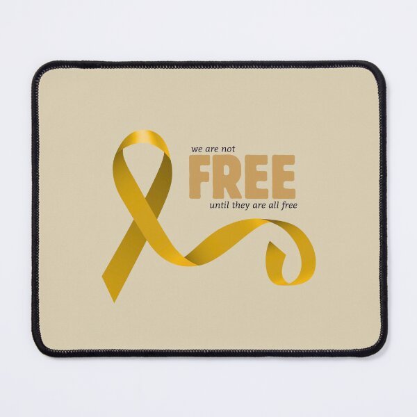 Item preview, we are not free until they are all free - until the last hostage - pro israel yellow ribbon designed and sold by jessicaleah15.