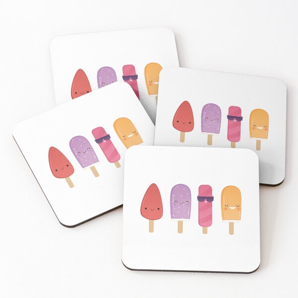 Item preview, Kawaii Popsicle Squad – Cute Summer Ice Lollies with Faces designed and sold by Blueprint&co.