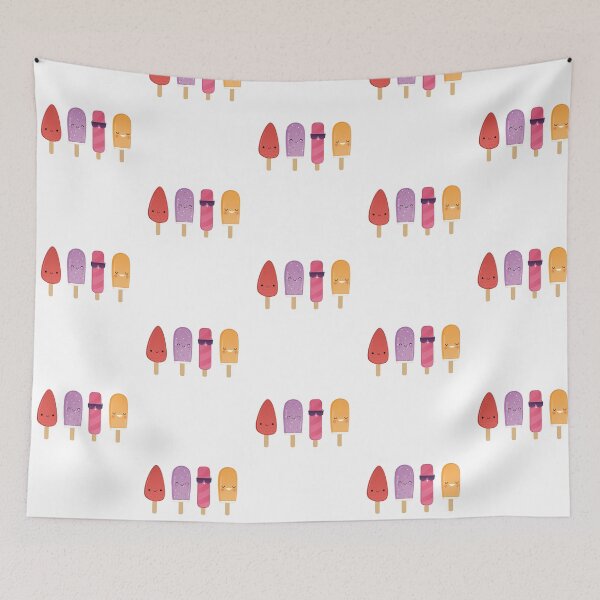 Item preview, Kawaii Popsicle Squad – Cute Summer Ice Lollies with Faces designed and sold by Blueprint&co.