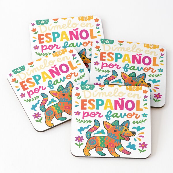 Item preview, Dímelo en Español por Favor | Colorful Alebrije Dog Design designed and sold by Mi Clase Divertida.