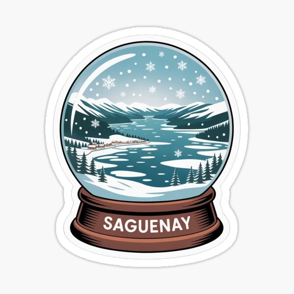 Item preview, Saguenay snow globe sticker designed and sold by BABA1655.