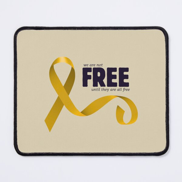 Item preview, we are not free until they are all free - until the last hostage - pro israel yellow ribbon designed and sold by jessicaleah15.