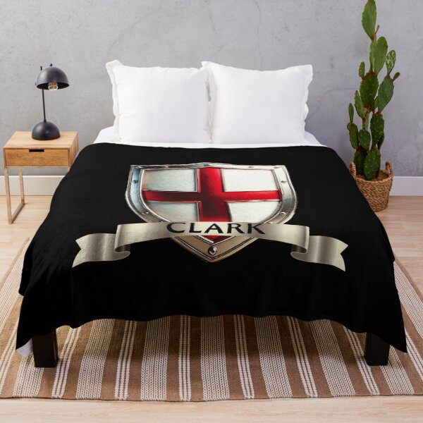 Artikelvorschau, Clark English Heritage Schild mit Drachen und Rosen und St.-Georgs-Banner entworfen und verkauft von Highlandkings.