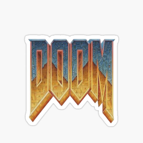 Item preview, DOOM Game Logo – Retro FPS Gamer Tribute Design designed and sold by LAS-PRINTS.
