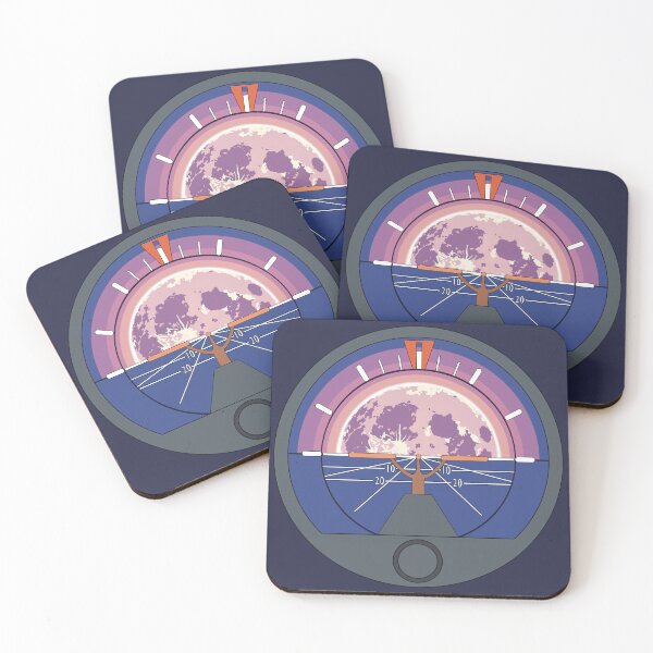 Item preview, Attitude Indicator Moonrise Night Flight Aviation Design designed and sold by skye-studio.