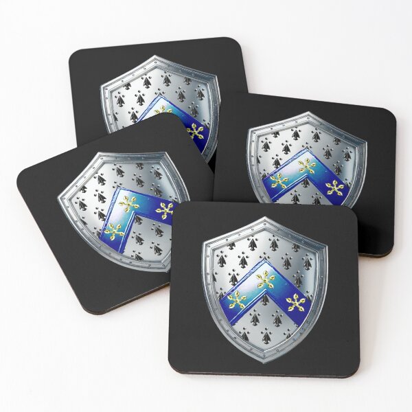 Item preview, Moore Family Shield  Blue Chevron Crest with Proud Name Banner designed and sold by Highlandkings.