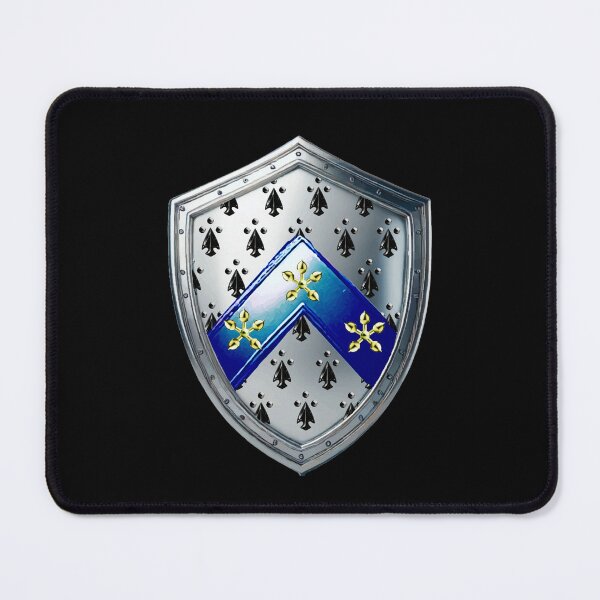 Item preview, Moore Family Shield  Blue Chevron Crest with Proud Name Banner designed and sold by Highlandkings.