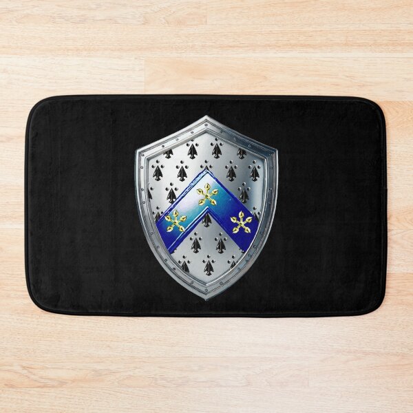 Item preview, Moore Family Shield  Blue Chevron Crest with Proud Name Banner designed and sold by Highlandkings.