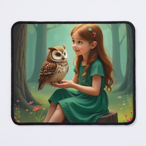 Item preview, Girl with Owl designed and sold by Saim-165.