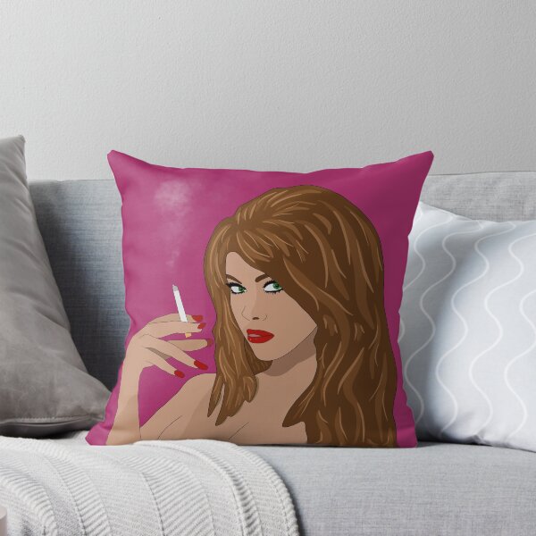 Item preview, Beautiful Sexy Brunette Smoking Hand Drawn Art designed and sold by Maggie1171.