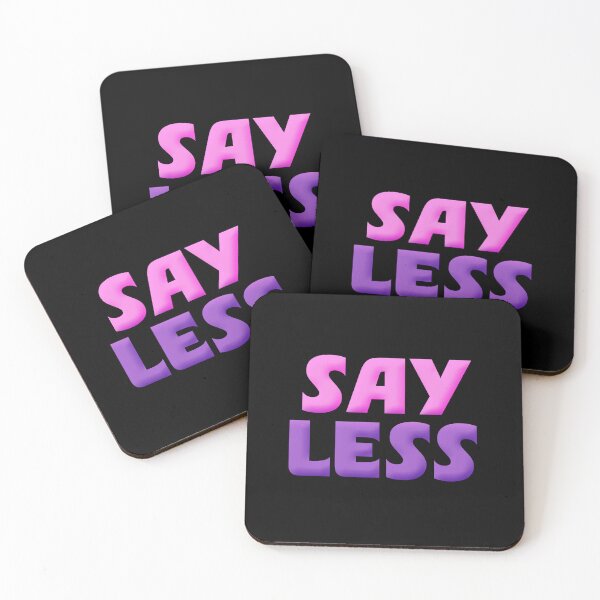 Item preview, Say Less in Pink and Violet designed and sold by Memes N Lore .