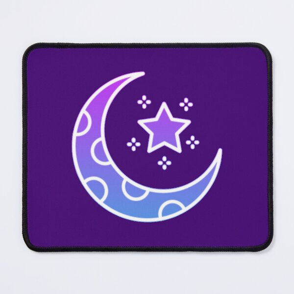 Item preview,  Purple Crescent Moon with Stars Illustration designed and sold by nada-art.