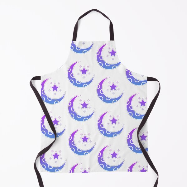 Item preview, Purple Crescent Moon with Stars Illustration designed and sold by nada-art.