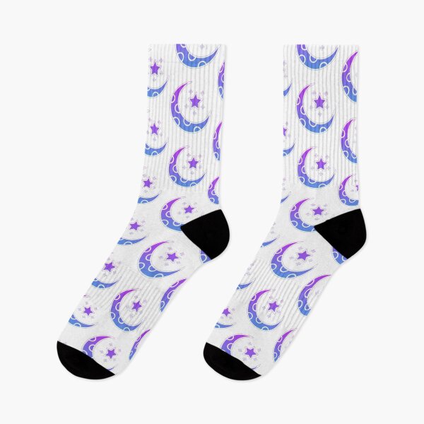 Item preview,  Purple Crescent Moon with Stars Illustration designed and sold by nada-art.