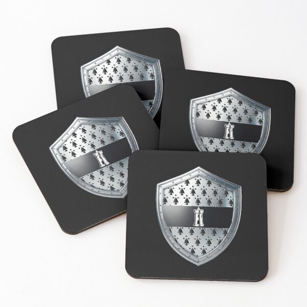 Item preview, Hill Shield  Tower of Strength on Ermine Silver Armor designed and sold by Highlandkings.