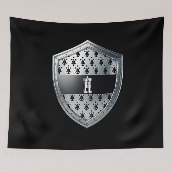 Item preview, Hill Shield  Tower of Strength on Ermine Silver Armor designed and sold by Highlandkings.