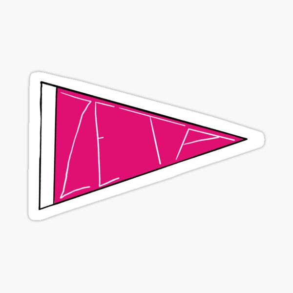 Item preview, Pink Zeta Pennant designed and sold by the-peydesigns.