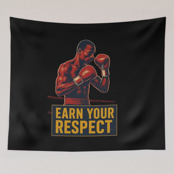 Item preview, Earn Your Respect – Vintage Boxing Motivation Poster designed and sold by JenniferCreaArte .
