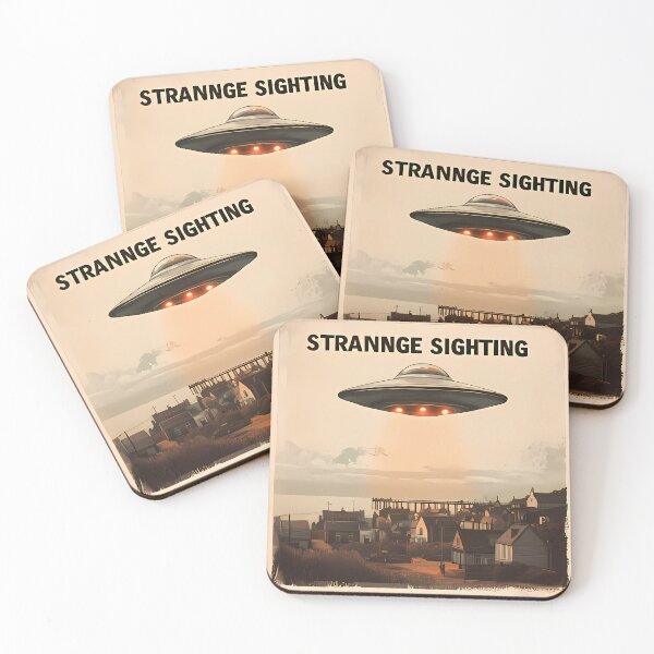 Item preview, “Strange Sighting – Vintage UFO Report” designed and sold by Jameswoodly.
