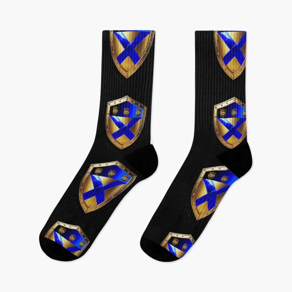 Item preview, Cooper Family Shield  Blue Saltire and Crowned Cheetahs designed and sold by Highlandkings.