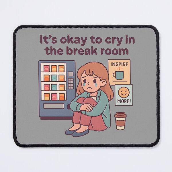 Item preview, It’s Okay to Cry in Break Room designed and sold by MysticArtisan.