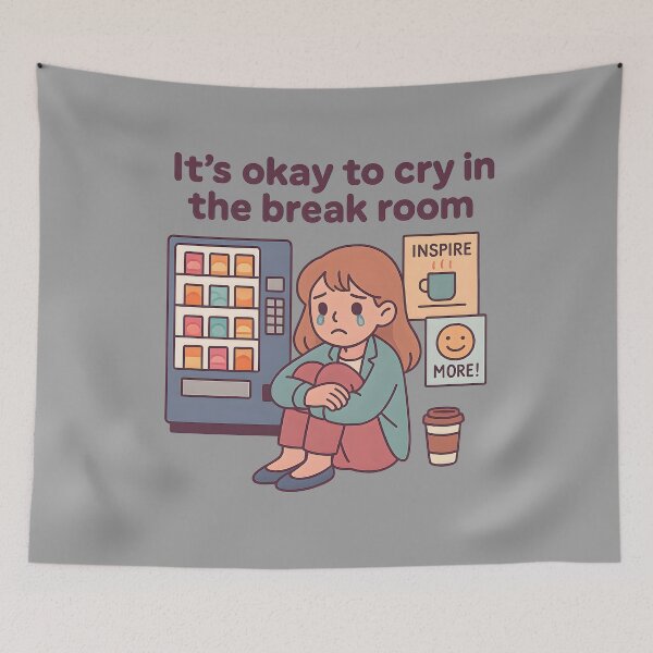 Item preview, It’s Okay to Cry in Break Room designed and sold by MysticArtisan.