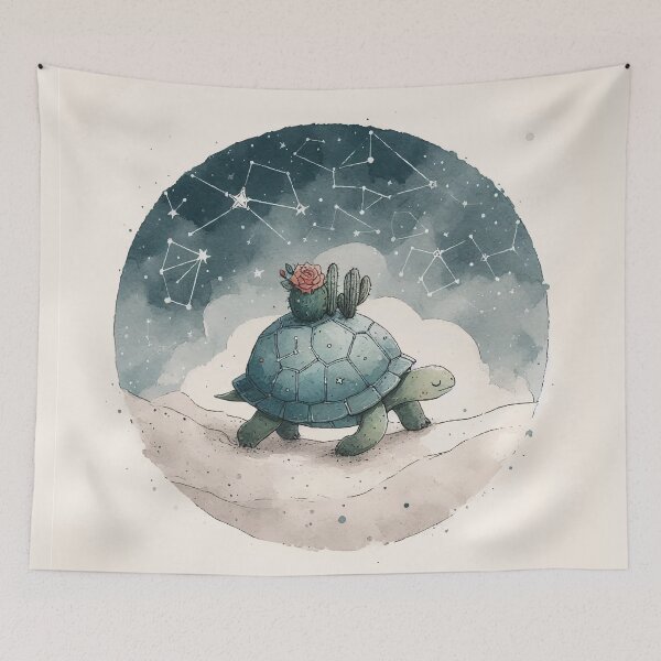 Item preview, Stellar Voyager: The Cosmic Turtle designed and sold by PatchAndPetal.