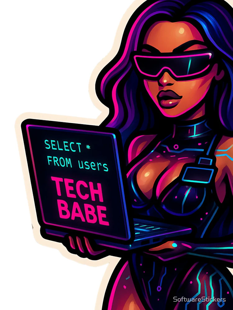 Thumbnail 4 of 4, iPhone Case, Tech Babe designed and sold by SoftwareStickers.