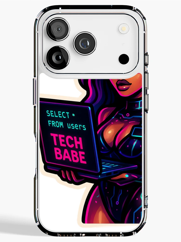 Thumbnail 1 of 5, iPhone Case, Tech Babe designed and sold by SoftwareStickers.