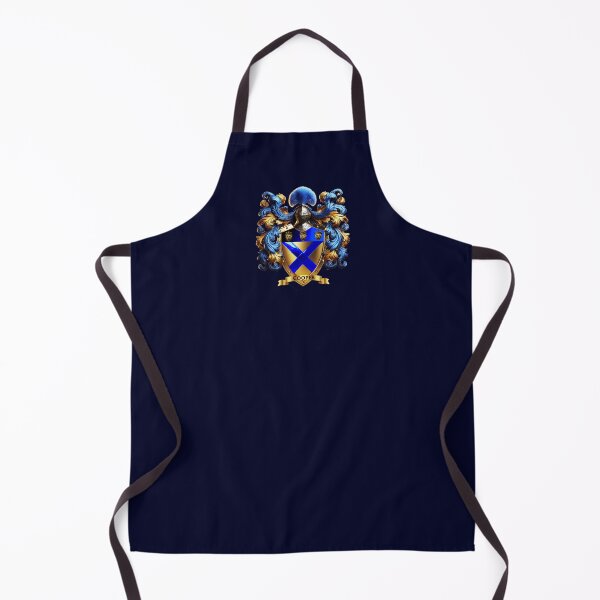 Item preview, Cooper Family Crest  Blue and Gold Shield with Crowned Cheetahs designed and sold by Highlandkings.