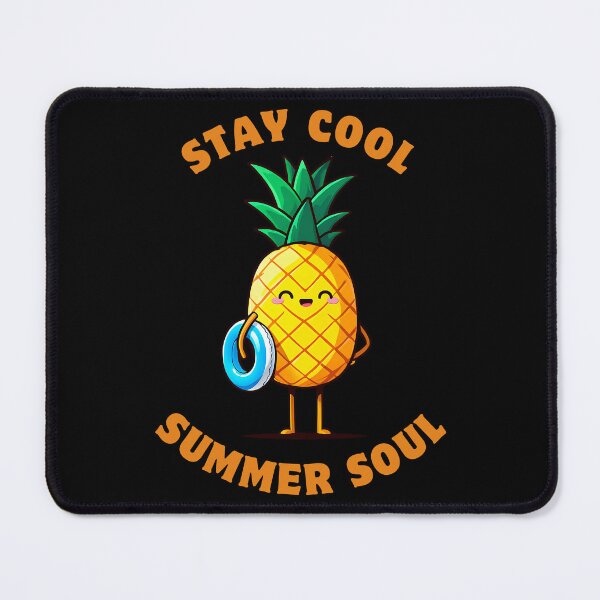 Item preview, Stay Cool Pineapple – Fun Summer Cartoon Character with Pool Float designed and sold by Dino-Lune.