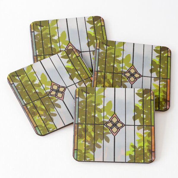 Item preview, Stained Glass Leafy View designed and sold by maccm.