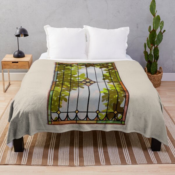 Item preview, Stained Glass Leafy View designed and sold by maccm.