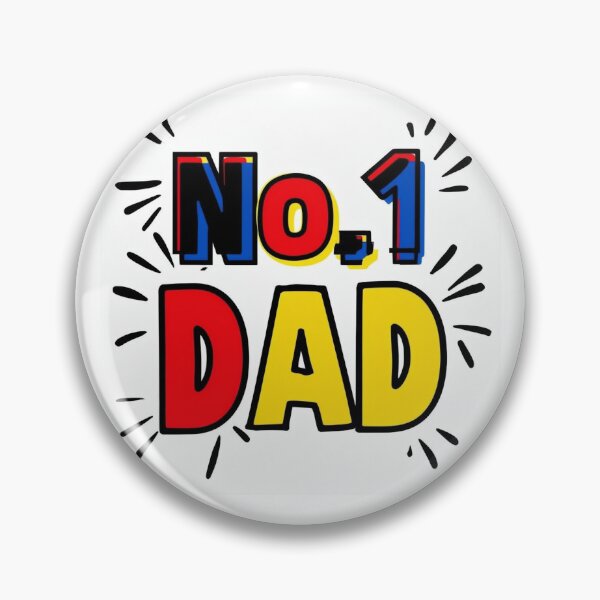 Item preview, No. 1 Dad Sticker - Bold and Fun Father's Day Gift designed and sold by GraciesDigital.