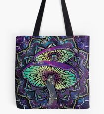 Trippy Shroom Art Tote Bag