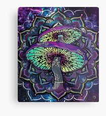 Trippy Shroom Art Metal Print
