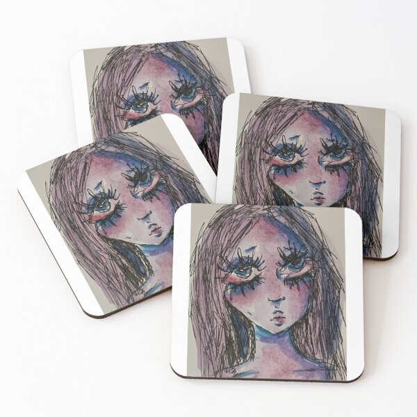 Item preview, Watercolour Portrait Sad designed and sold by ShenosArt.