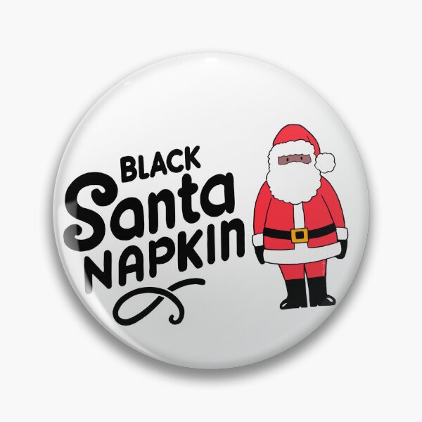 Item preview, Black Santa Napkin designed and sold by FunnehGacha.
