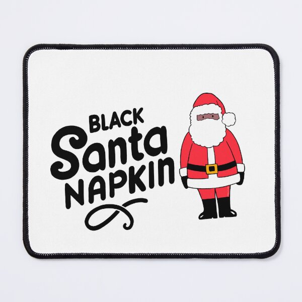 Item preview, Black Santa Napkin designed and sold by FunnehGacha.