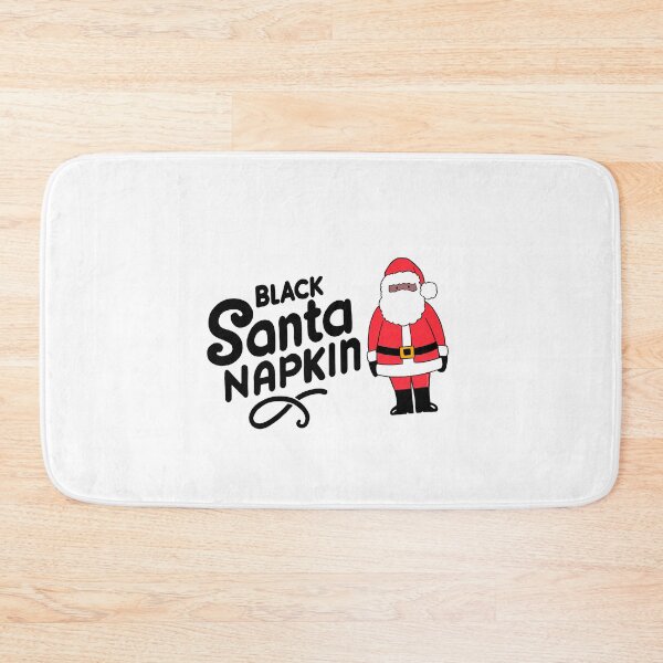 Item preview, Black Santa Napkin designed and sold by FunnehGacha.