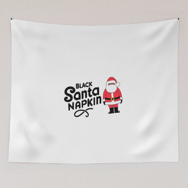 Item preview, Black Santa Napkin designed and sold by FunnehGacha.