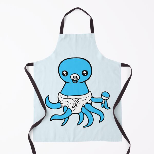 Item preview, Octopus baby rattle diaper pacifier child born fun designed and sold by shirt-o-mat.