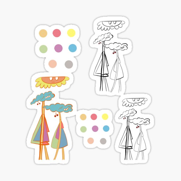 Item preview, Two Figures and Dots designed and sold by debutpagesart.