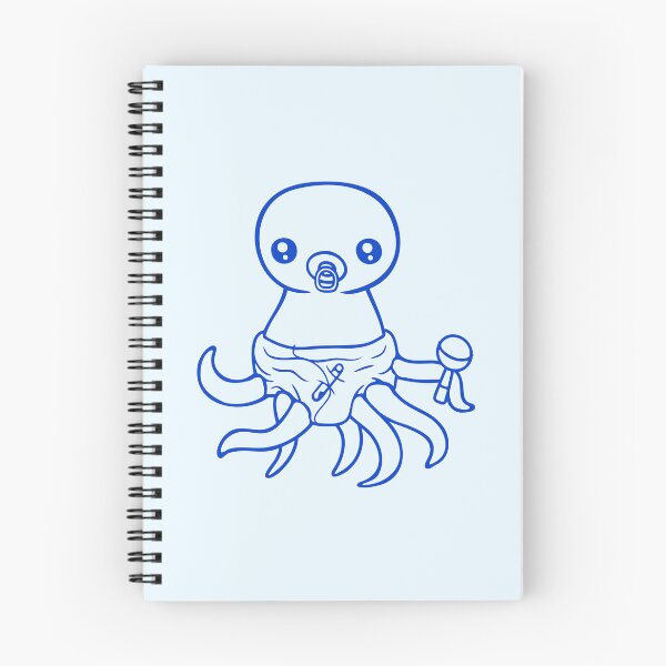 Item preview, Octopus baby rattle diaper pacifier child born fun designed and sold by shirt-o-mat.